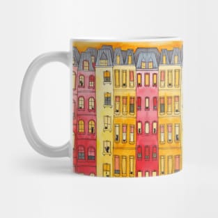 The Cats Sunset Townhouses Mug